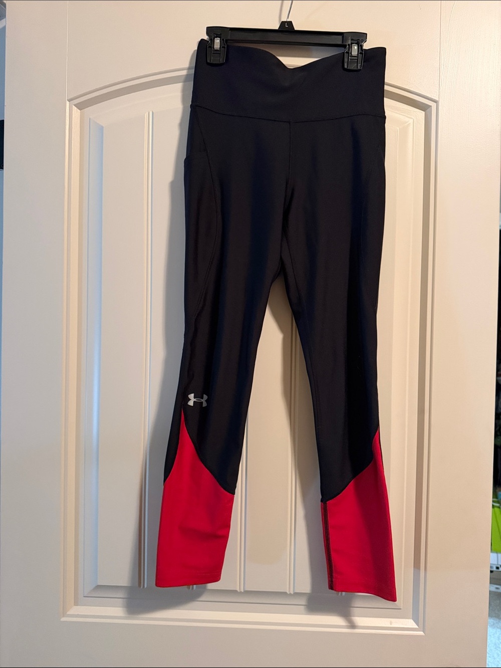 Under Armour Black and Red women Athletic Leggings